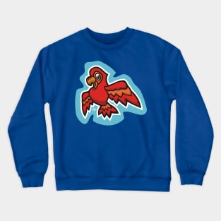 Little Red Parrot Crewneck Sweatshirt